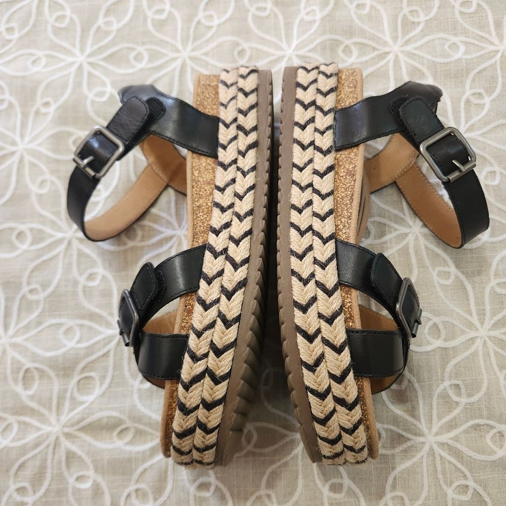 Aetrex Women's Paula Espadrilles Platform Sandals Orthopedic Wedges - Picture 7 of 16